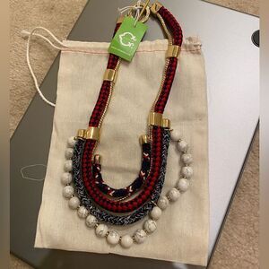NWT C Wonder Tribal Chunky Necklace